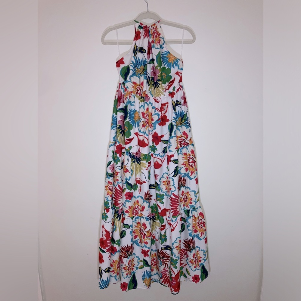Tropical Halter Dress size M - Picture 2 of 4
